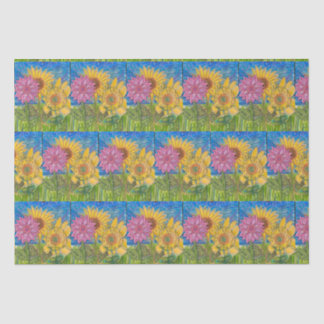 Papier Mousseline Collaboration Sunflower
