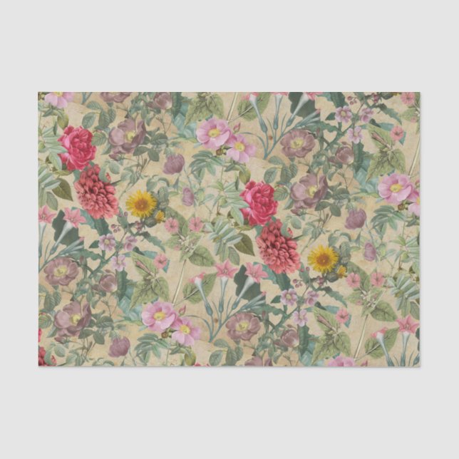 Papier Mousseline Collage Blossom (Recto)