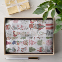 Collage de Noël vintage | Cadeau de vacances rétro