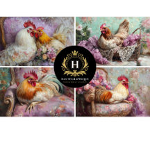 Collage de poulet Découpage
