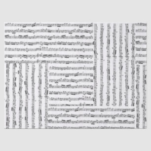 Papier Mousseline Collage de tissu de feuille de musique