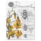 Collage floral d'abeille