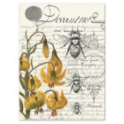 Collage floral d'abeille