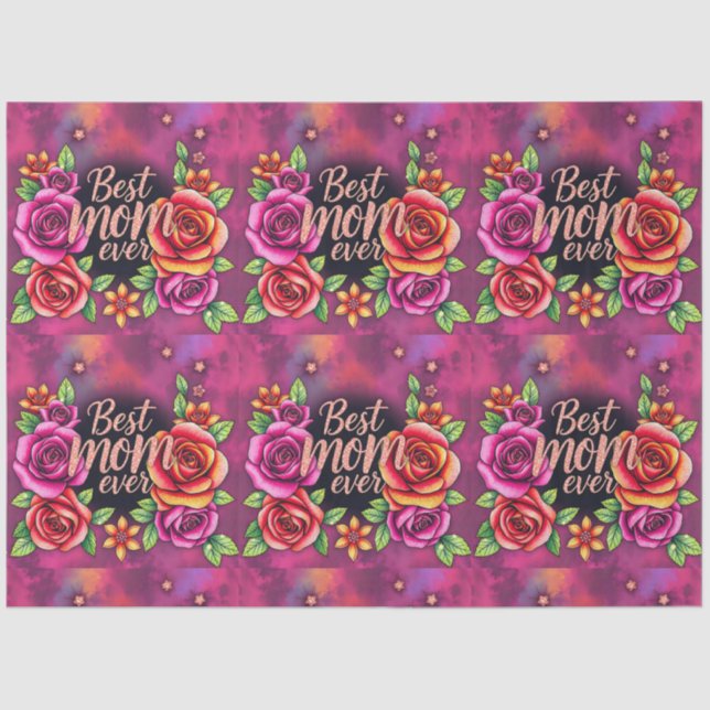 Papier Mousseline Collection cadeau Floral Moderne (Recto)