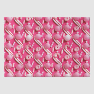 Papier Mousseline Collection de bonbons amusants, Gumballs roses