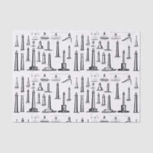 Papier Mousseline Collection de phares vintages