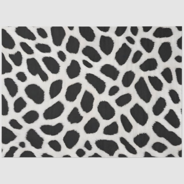 Papier Mousseline Collection élégante Leopard blanc tendance de luxe (Recto)