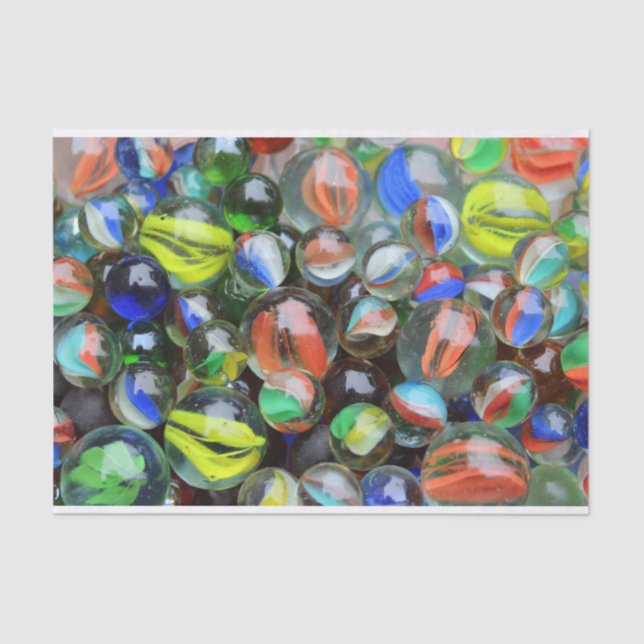 Papier Mousseline Collection of Glass Marbles (Recto)
