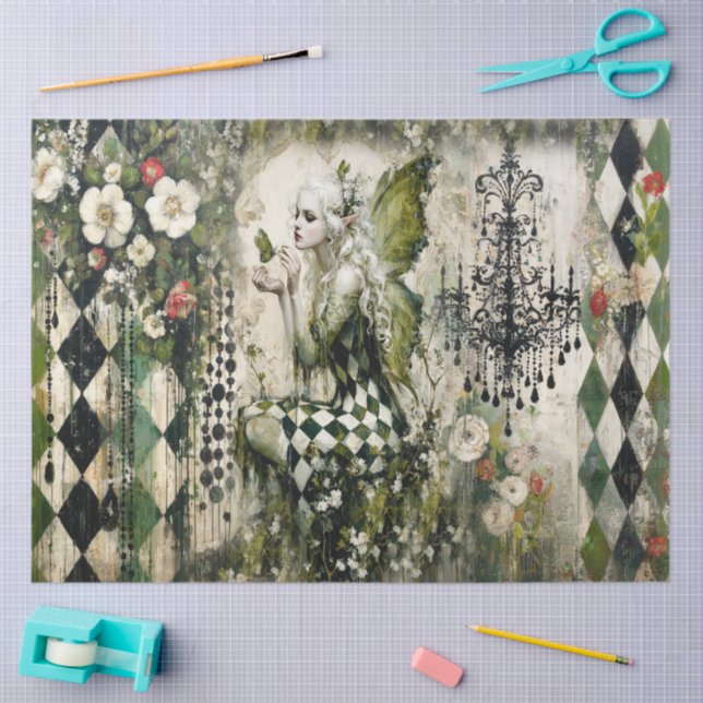 Papier Mousseline Collège de la fée émeraude (Artisanat)