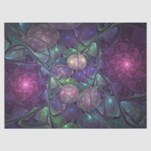 Papier Mousseline Coloré brillant Art Abstrait Fractal moderne
