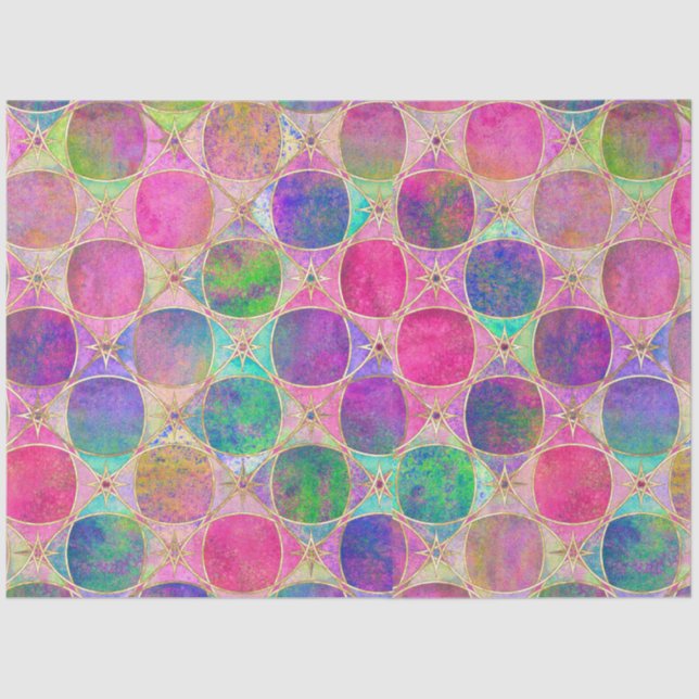 Papier Mousseline Colorful tissue paper  (Recto)