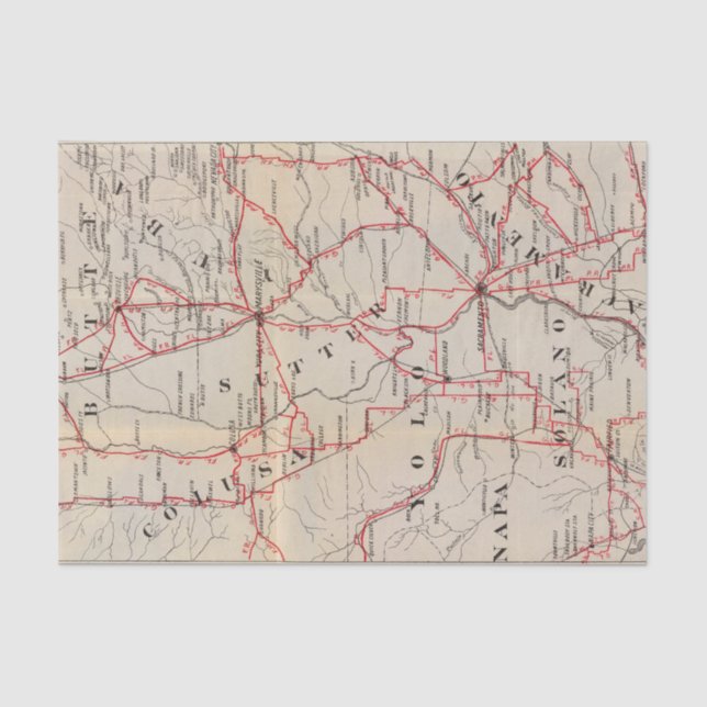 Papier Mousseline Colusa, Yolo, Napa, butte, Yuba, Sutter, Solano (Recto)