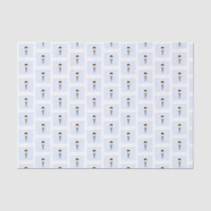 Papier Mousseline Communion Dove Brunette Boy
