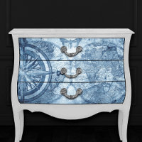 Compas vintage | Bleu Grunge carte marine