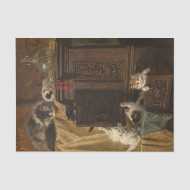 Papier Mousseline Comportement incorrect par Henriette Ronner-Knip (Recto)