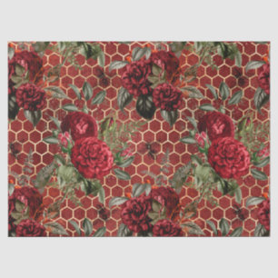 Papier Mousseline Conception 59 de la série Red Rose Bee