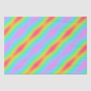 Papier Mousseline Conception arc-en-ciel flou sauvage