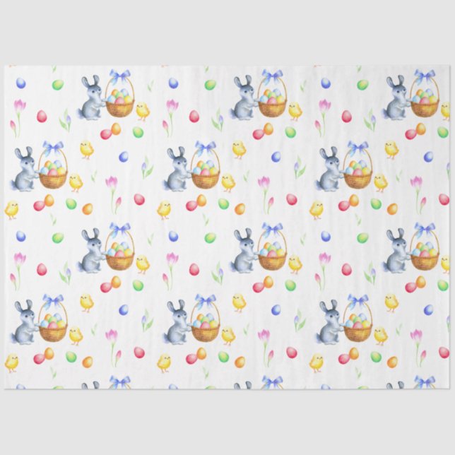 Papier Mousseline Conception de la série Chicks de Pâques 7 (Recto)