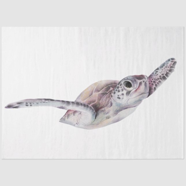 Papier Mousseline Conception de la série d'aquarelles sous-marines 1 (Recto)