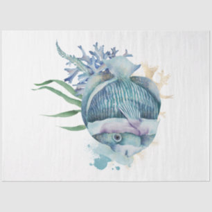Papier Mousseline Conception de la série d'aquarelles sous-marines 1