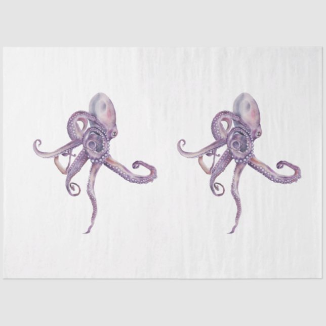 Papier Mousseline Conception de la série d'aquarelles sous-marines 2 (Recto)