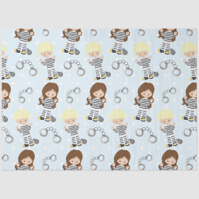 Papier Mousseline Conception de la série de policiers 5 (Recto)