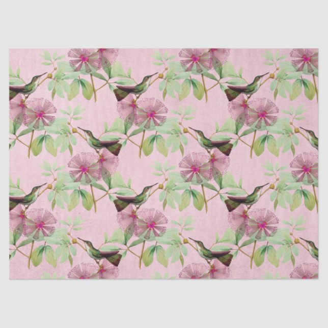 Papier Mousseline Conception de la série HummingBirds Vingt-deux (Recto)