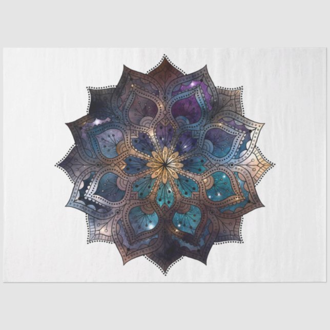 Papier Mousseline Conception de la série Mandala 7 (Recto)