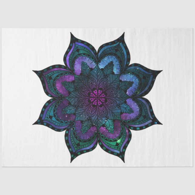 Papier Mousseline Conception de la série Mandala 9 (Recto)