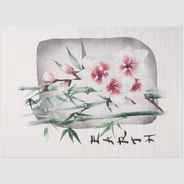 Papier Mousseline Conception de la série Okinawa 17 (Recto)