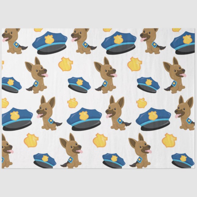 Papier Mousseline Conception de la série policière 6 (Recto)