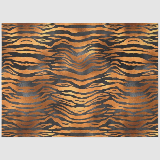 Papier Mousseline Conception de la série Tiger en cuivre 8 (Recto)