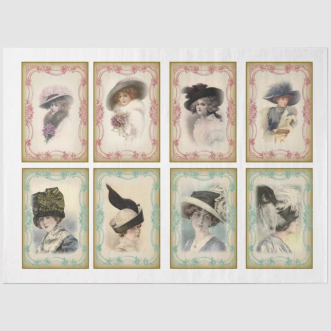 Papier Mousseline Conception de la série Victorian Emphasis 18 (Recto)