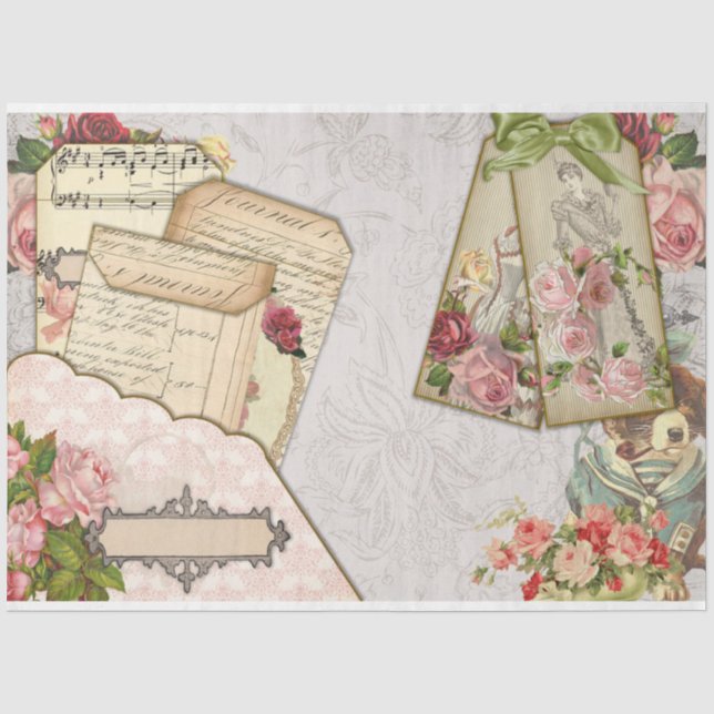 Papier Mousseline Conception de la série Victorian Emphasis 26 (Recto)