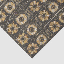 Conception de motif floral futuriste