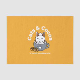 Papier Mousseline Conception de Mug de vacances avec Cosy Cat et Paw