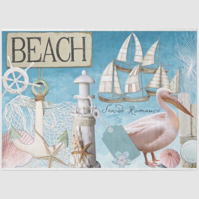 Papier Mousseline Conception de série nautique 10 (Recto)