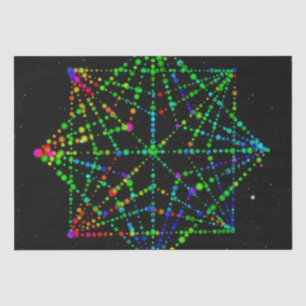 Papier Mousseline Conception de Starfield Kaleidoscope