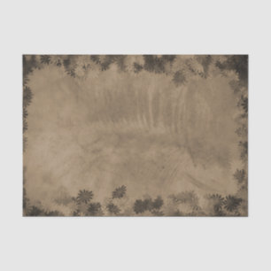 Papier Mousseline Conception de texture vintage rustique sépia flora