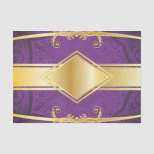 Papier Mousseline Conception d'impression de l'Motif Royal Purple &