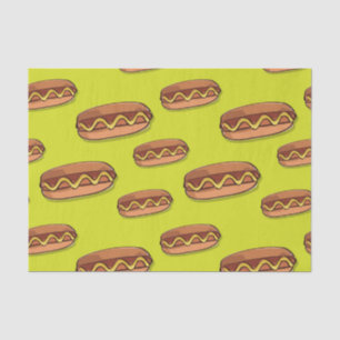 Papier Mousseline Conception drôle de nourriture de hot-dog