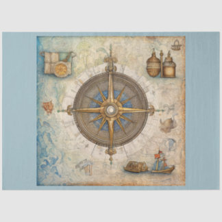 Papier Mousseline Conception d'une série de boussole nautique 12
