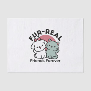 Papier Mousseline Conception "Fur-Real Friends Forever"