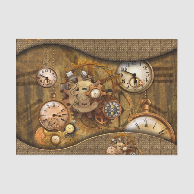 Papier Mousseline Conception noble merveilleuse de steampunk (Recto)
