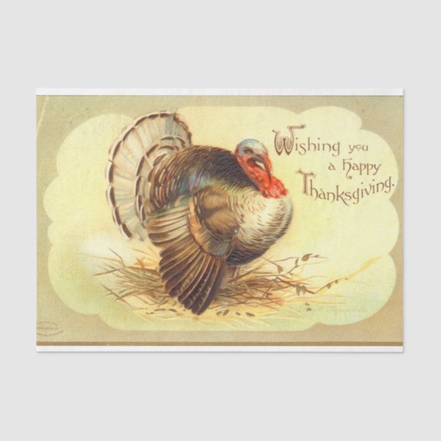 Papier Mousseline Conception vintage de la série Mix Thanksgiving 13 (Recto)