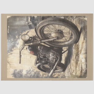 Papier Mousseline Conception vintage série moto #10