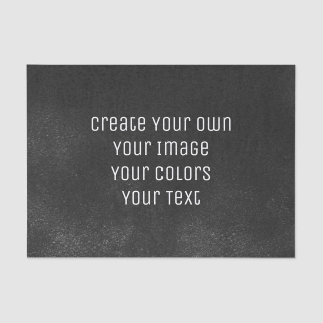 Papier Mousseline Concevez votre façon - Créez votre propre (Recto)