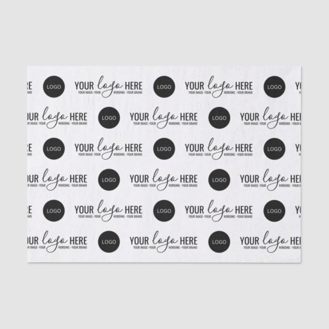 Papier Mousseline Conditionnement d'entreprise sur mesure avec logo  (Recto)