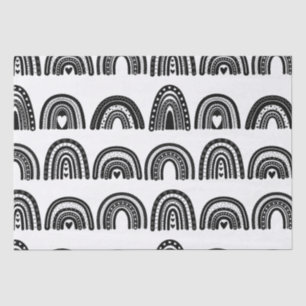 Papier Mousseline Conditionnement moderne Black White Rainbow SmallB