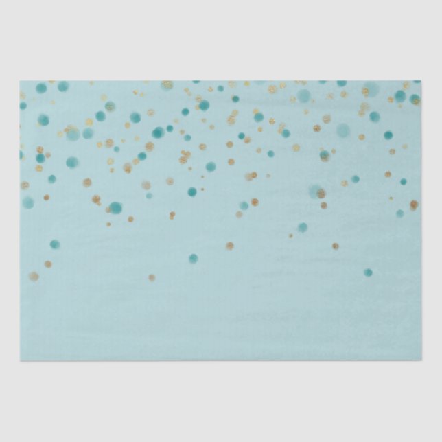 Papier Mousseline Confetti de crème glamée à la menthe (Recto)